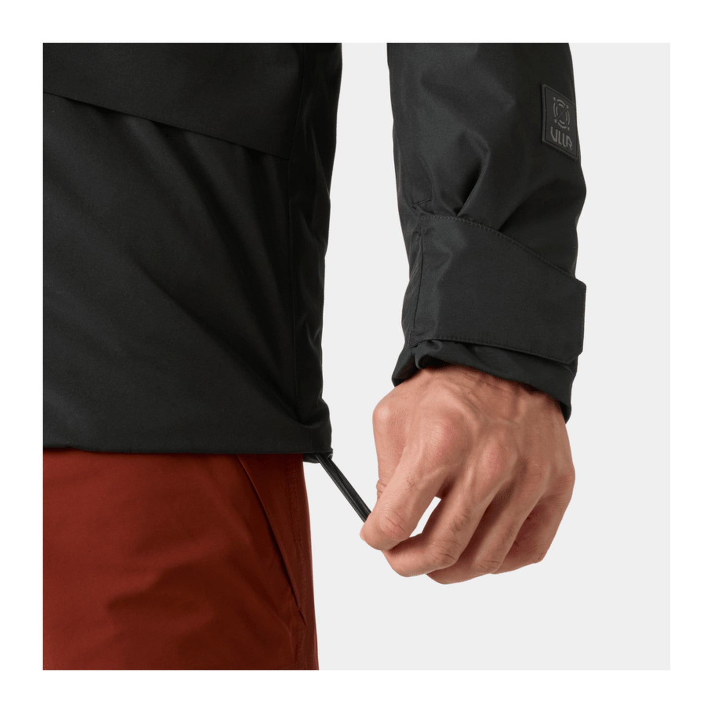 HH Men's Emiko Insulated Jacket – Black – detail