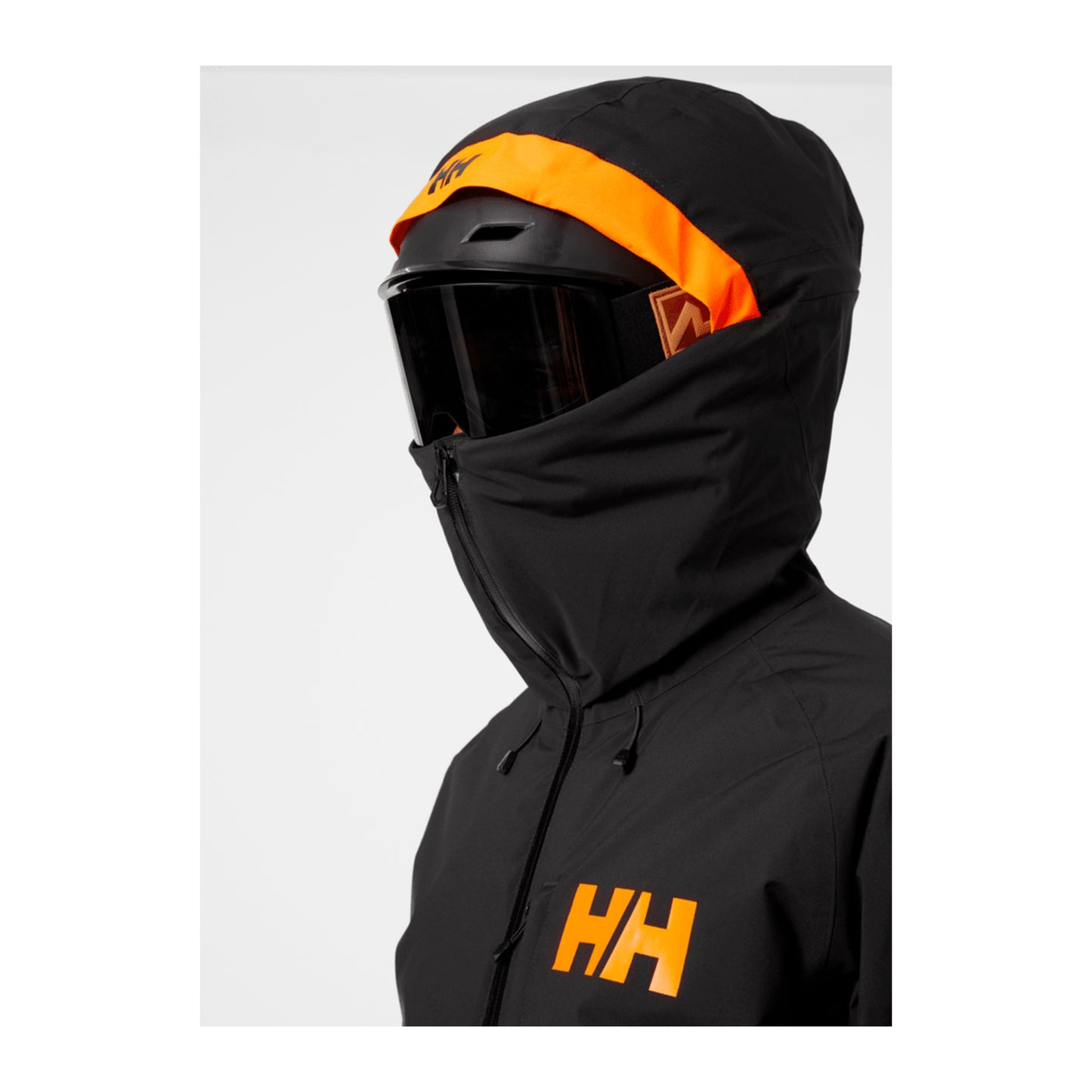 HH Men's Powderface Jacket – Black – detail
