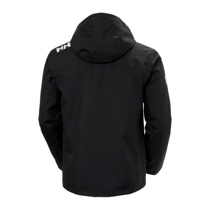 HH Men's Crew Hooded Midlayer Jacket 2 – Black – back