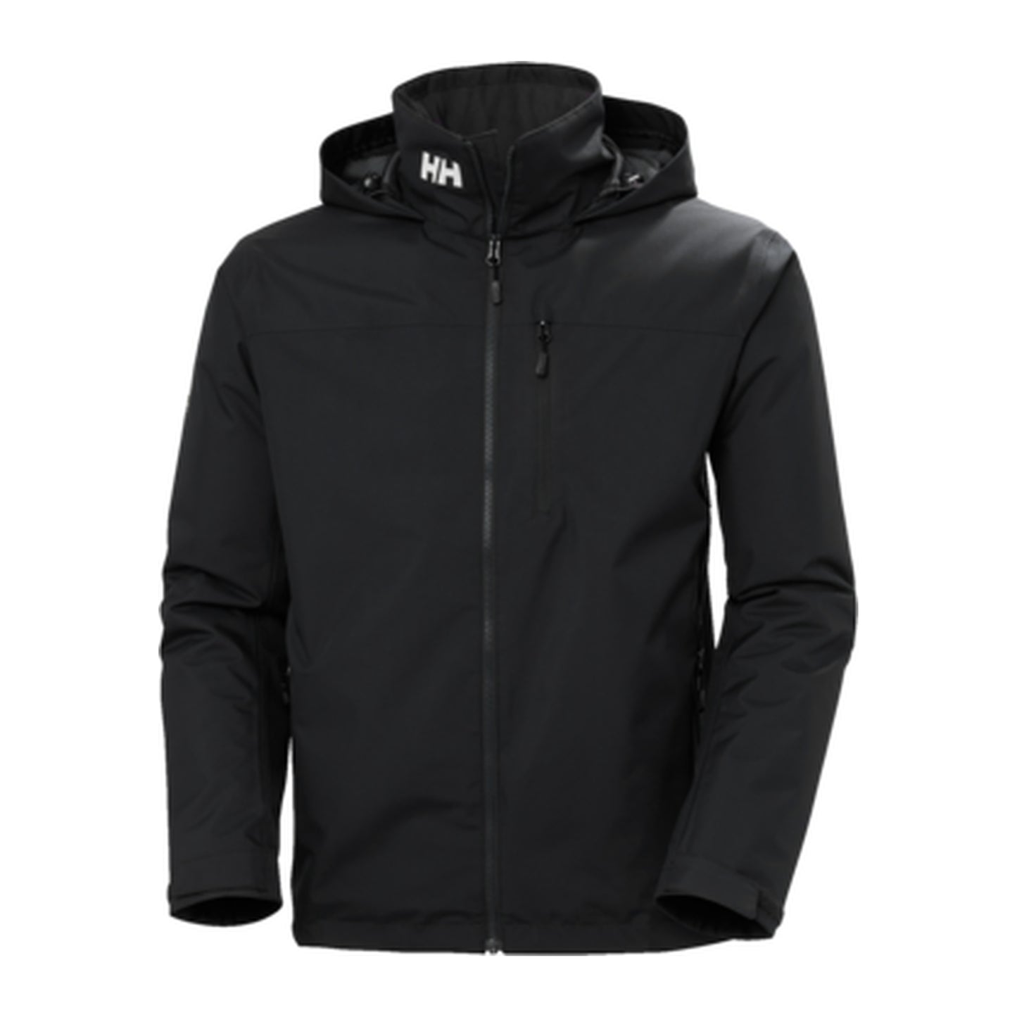 HH Men's Crew Hooded Midlayer Jacket 2 – Black – detail