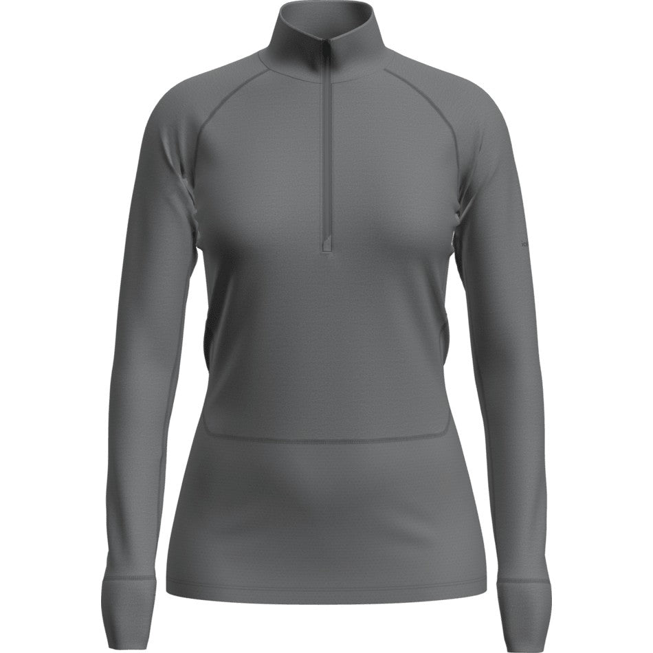 Icebreaker Women's Merino 260 ZoneKnit Long Sleeve Half Zip - Jet Heather