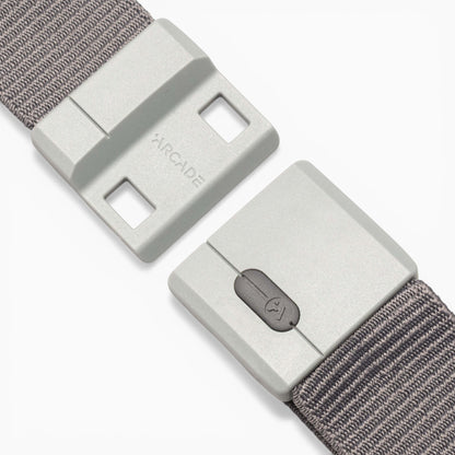 Arcade Aero Mag Belt in Charcoal — buckle, front