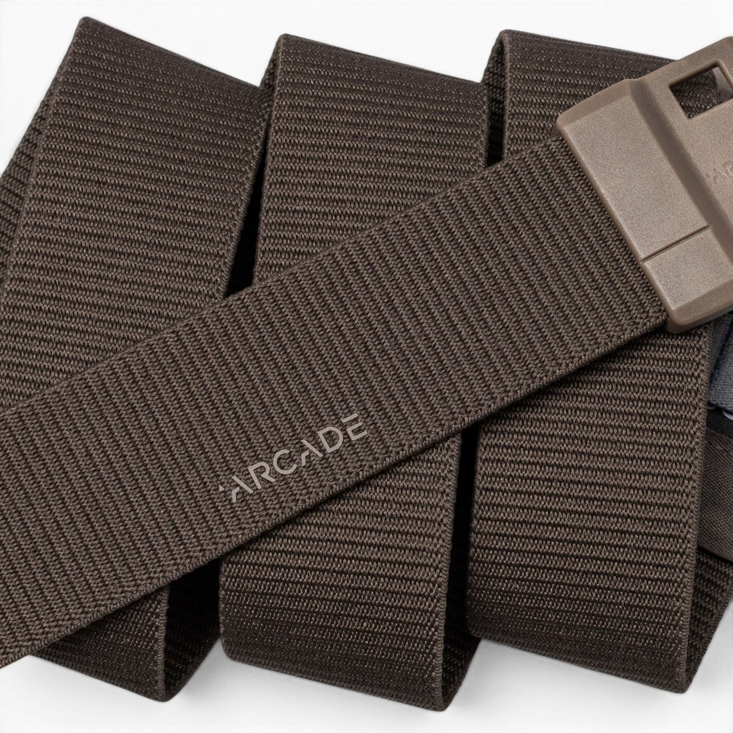 Arcade Aero Mag Belt in Medium Brown — Arcade logo patch