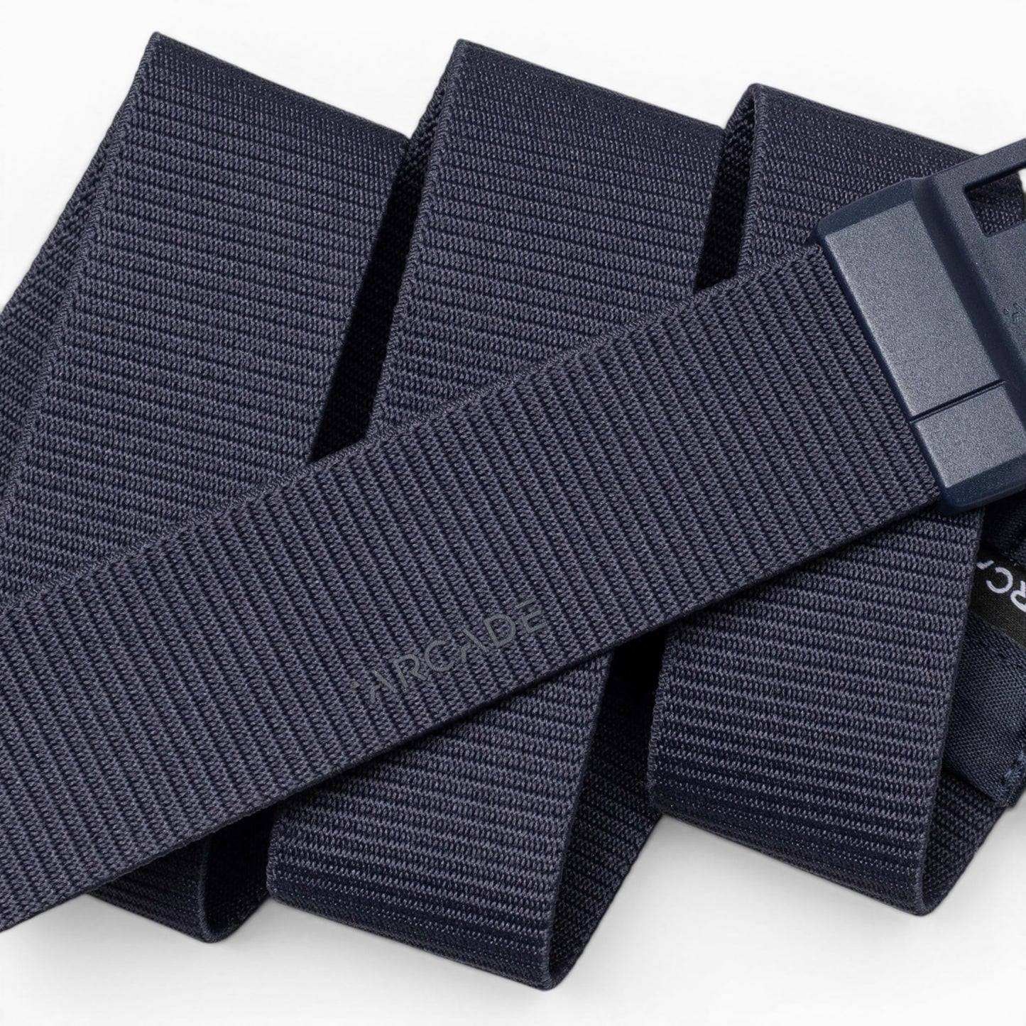 Arcade Aero Mag Belt in Navy — Arcade logo patch