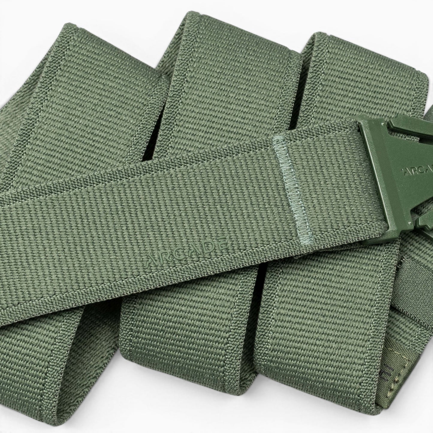 Arcade Atlas Belt in Forest — Arcade logo patch