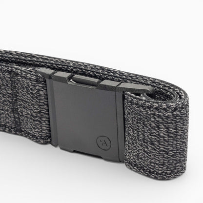 Arcade Atlas Belt in Heather Black — buckle, back