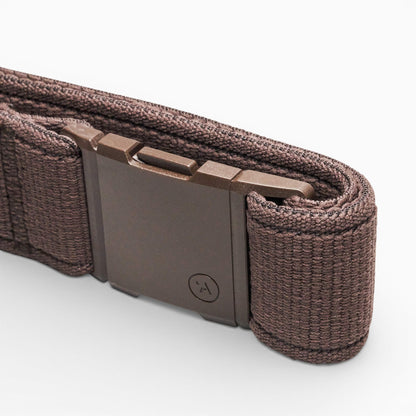Arcade Atlas Belt in Med Brown — buckle, back