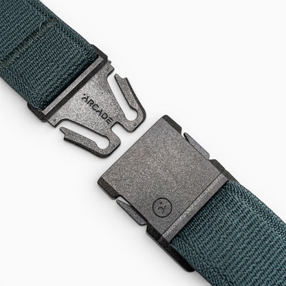 Arcade Atlas Youth Belt in Jalapeno — buckle, front