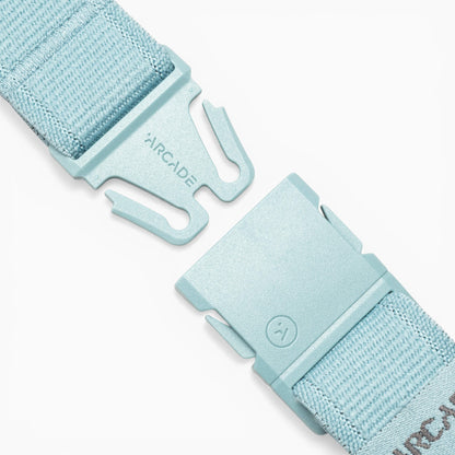 Arcade Atlas Slim Belt in Cove — buckle, front