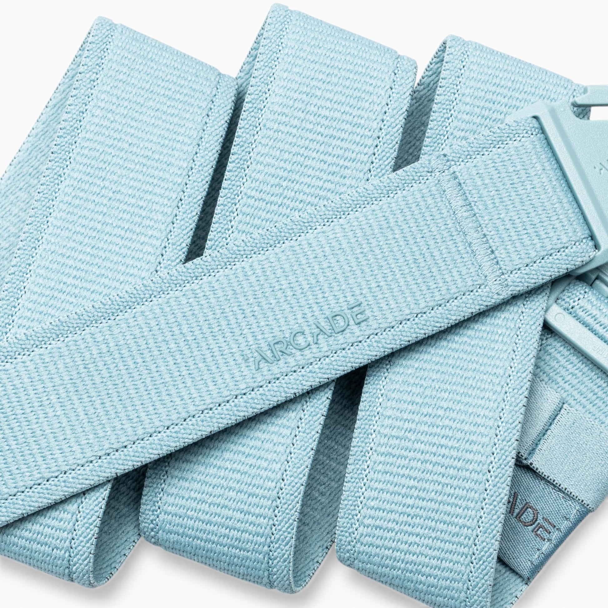 Arcade Atlas Slim Belt in Cove — Arcade logo patch