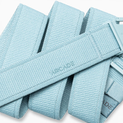Arcade Atlas Slim Belt in Cove — Arcade logo patch