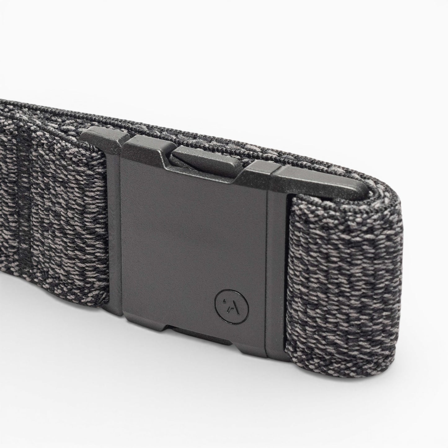 Arcade Atlas Slim Belt in Heather Black — buckle, back