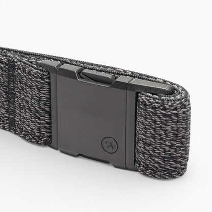 Arcade Atlas Slim Belt in Heather Black — buckle, back