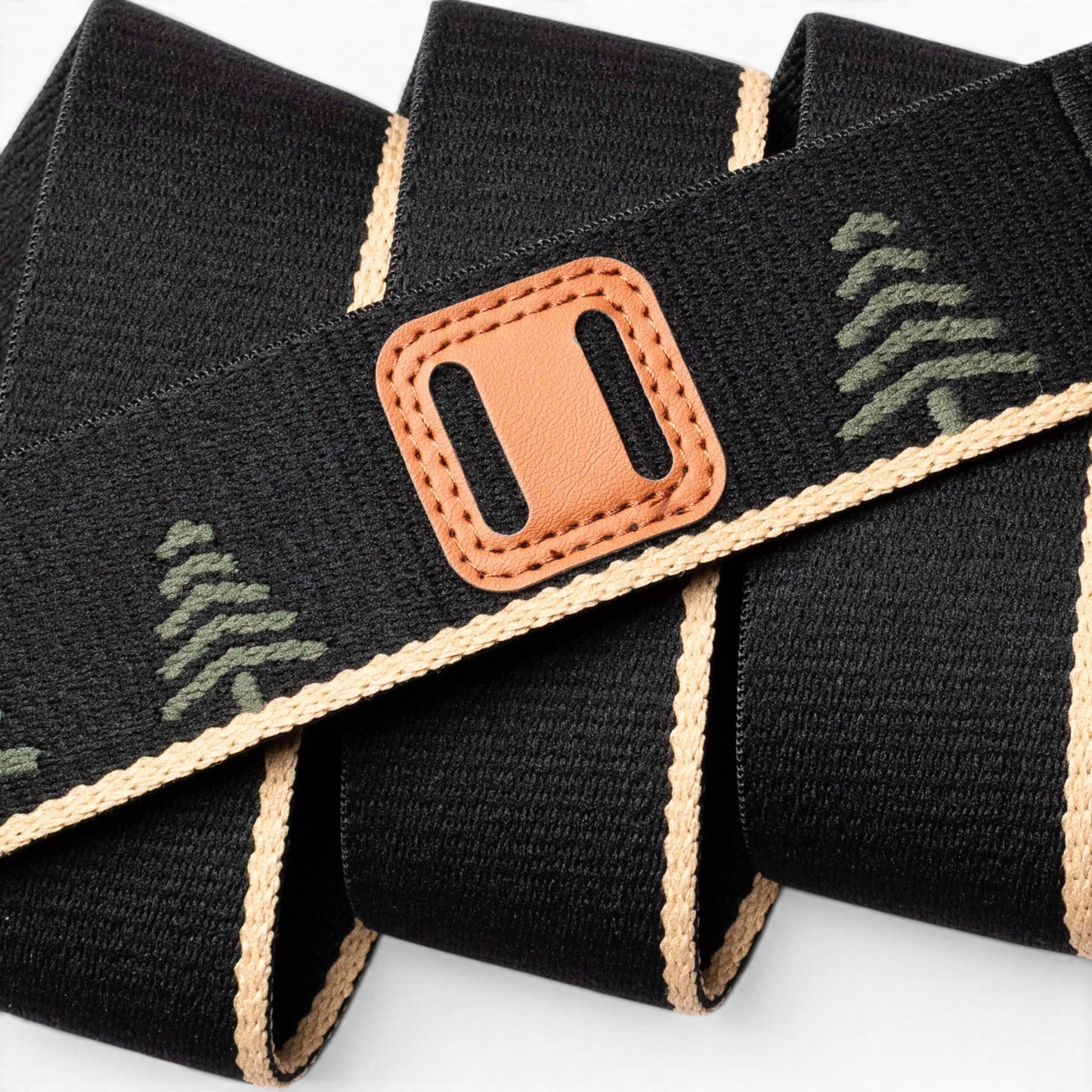 Arcade Blackwood Belt in Black/Sand — Arcade logo patch