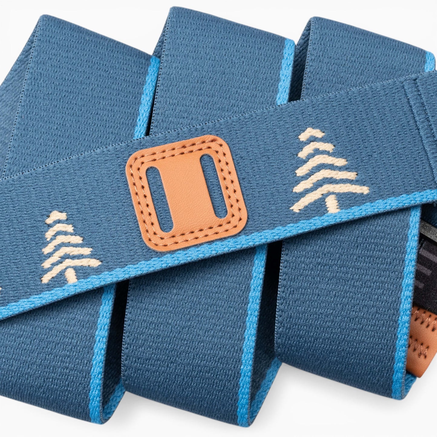 Arcade Blackwood Belt in Royal/Sand — Arcade logo patch