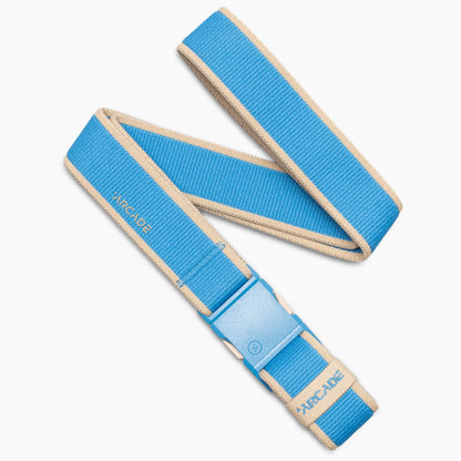Arcade Carto Slim Belt in Tide/Sand — full belt with buckle