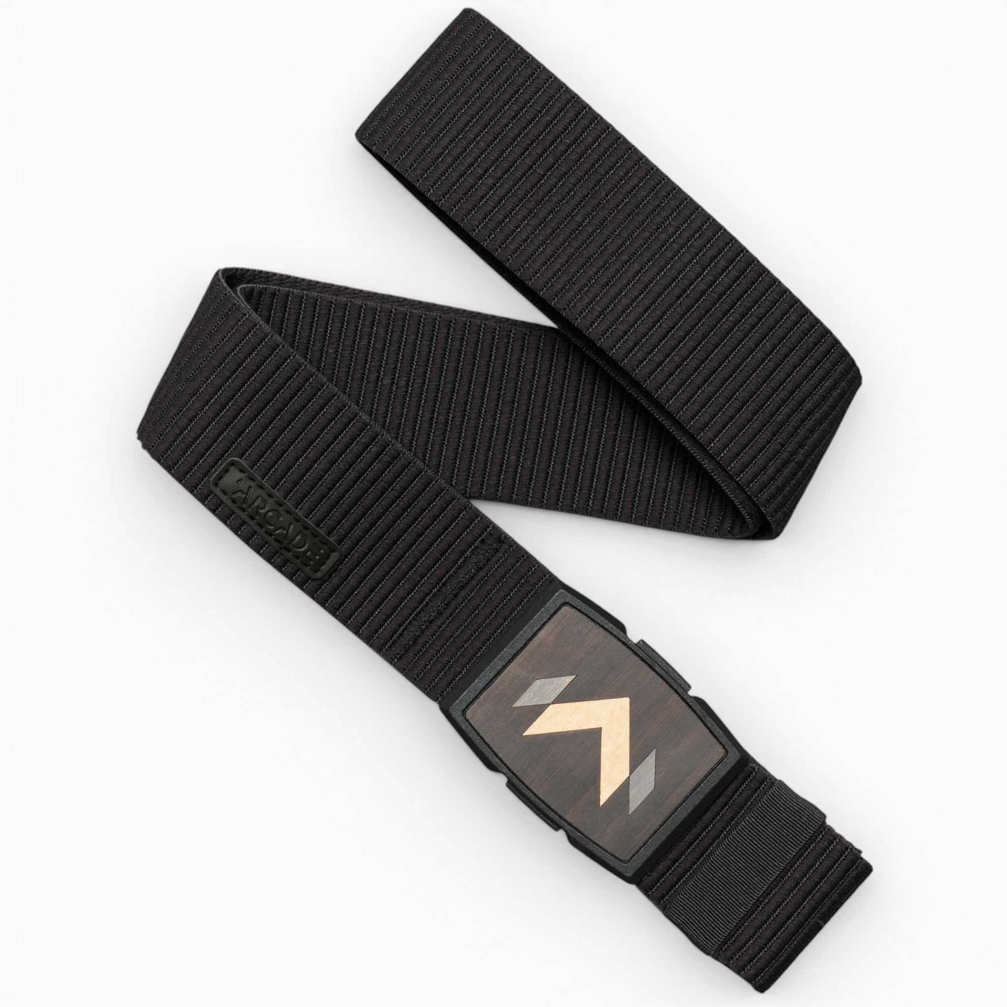 Arcade Carver Belt in Black — full belt with buckle