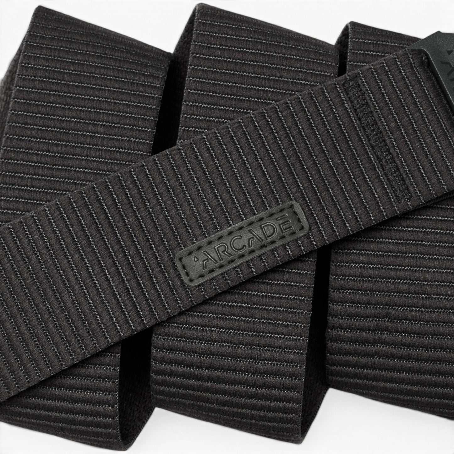 Arcade Carver Belt in Black — Arcade logo patch