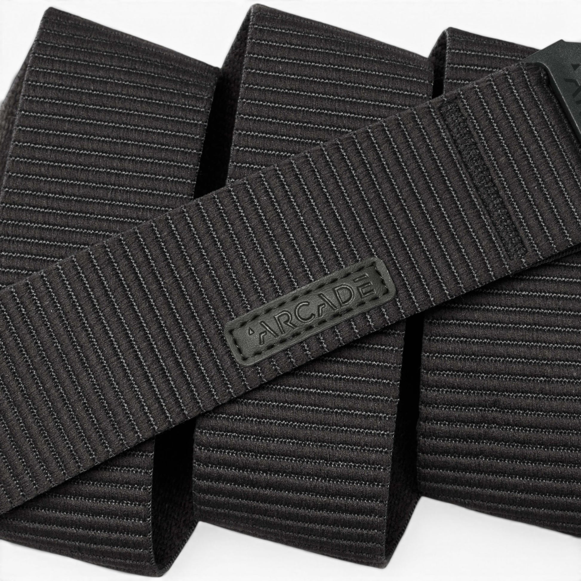 Arcade Carver Belt in Black — Arcade logo patch
