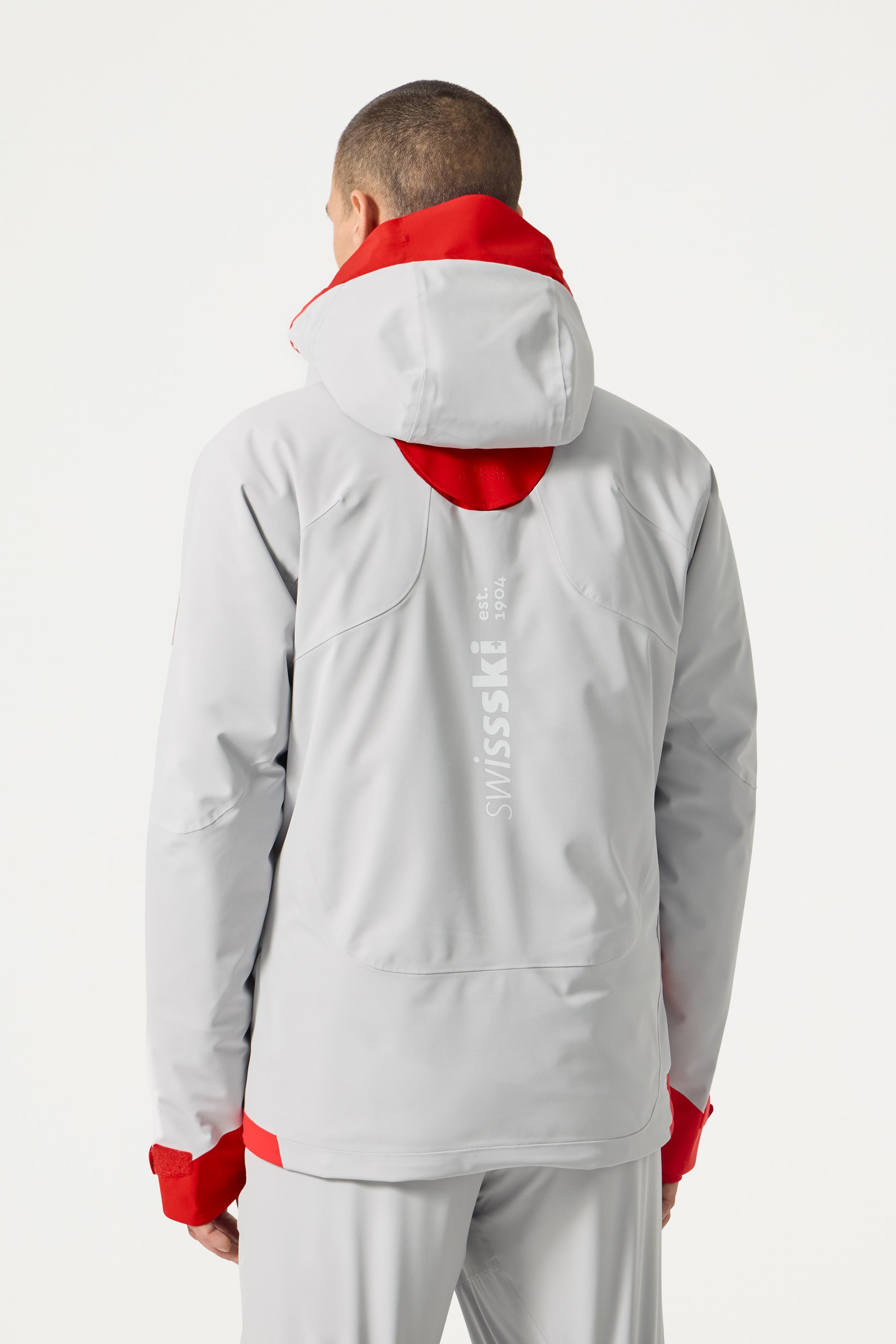 Descente Smart Padding Insulated Jacket, Gray Red