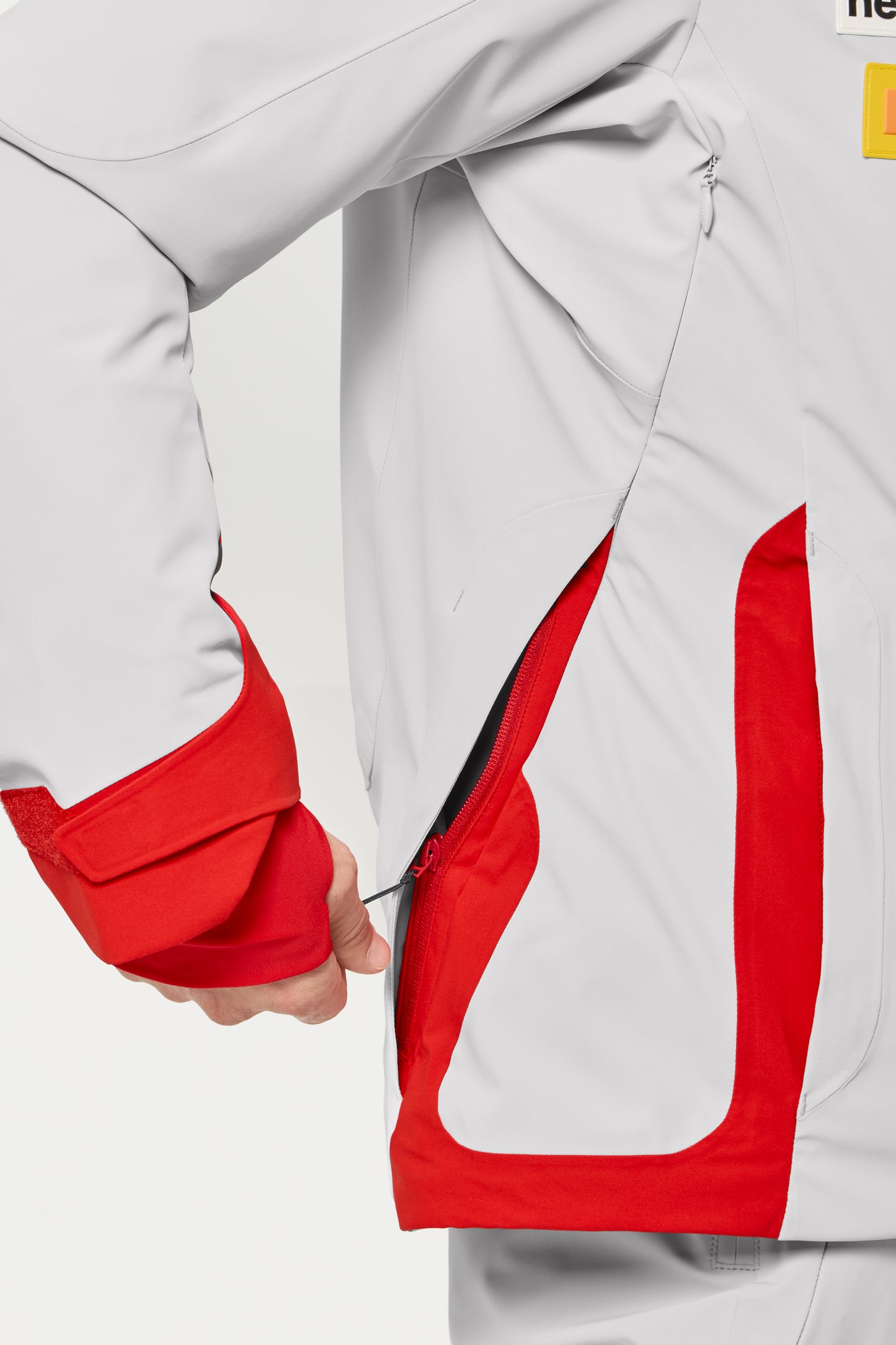 Descente Smart Padding Insulated Jacket, Gray Red