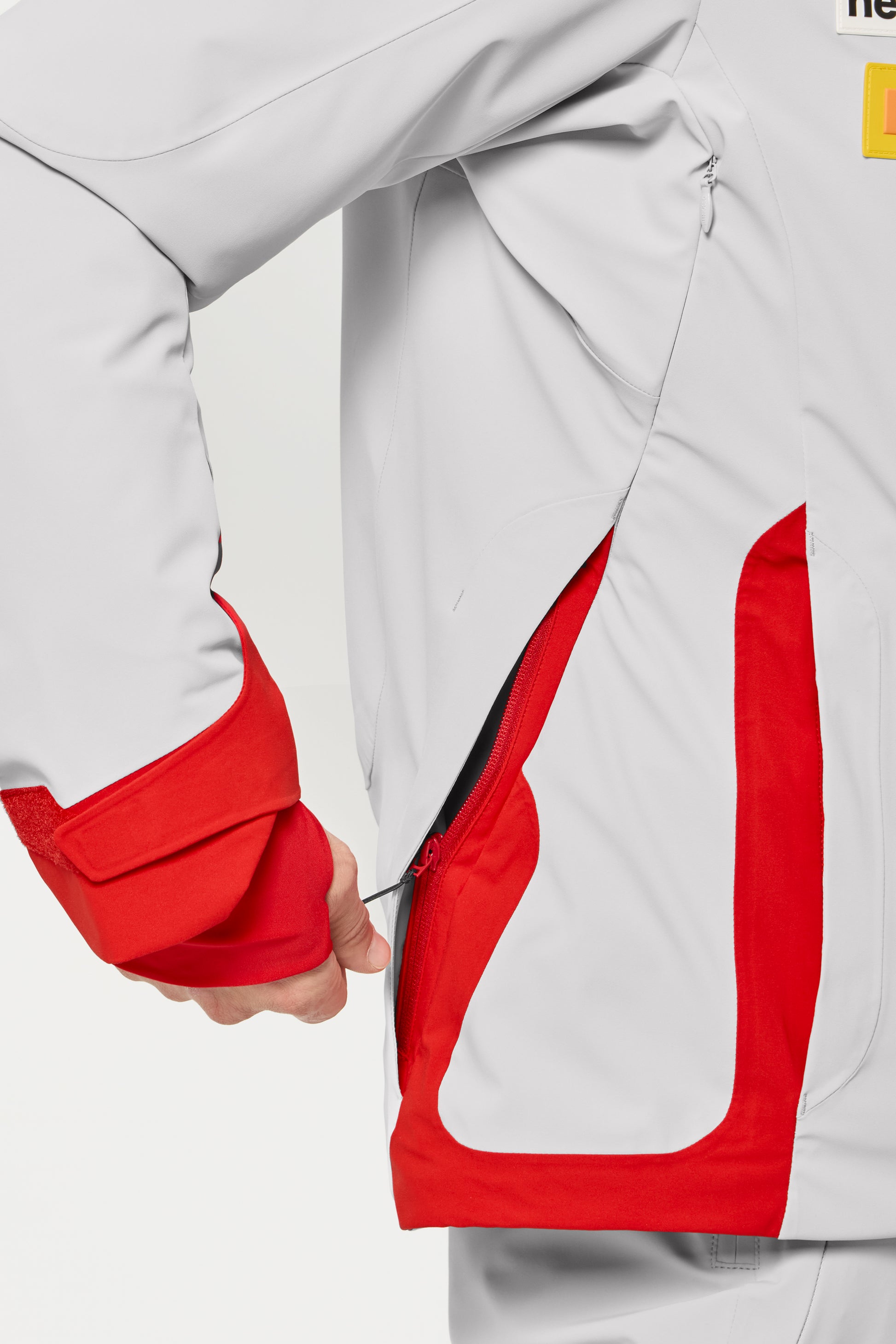 Descente Smart Padding Insulated Jacket, Gray Red