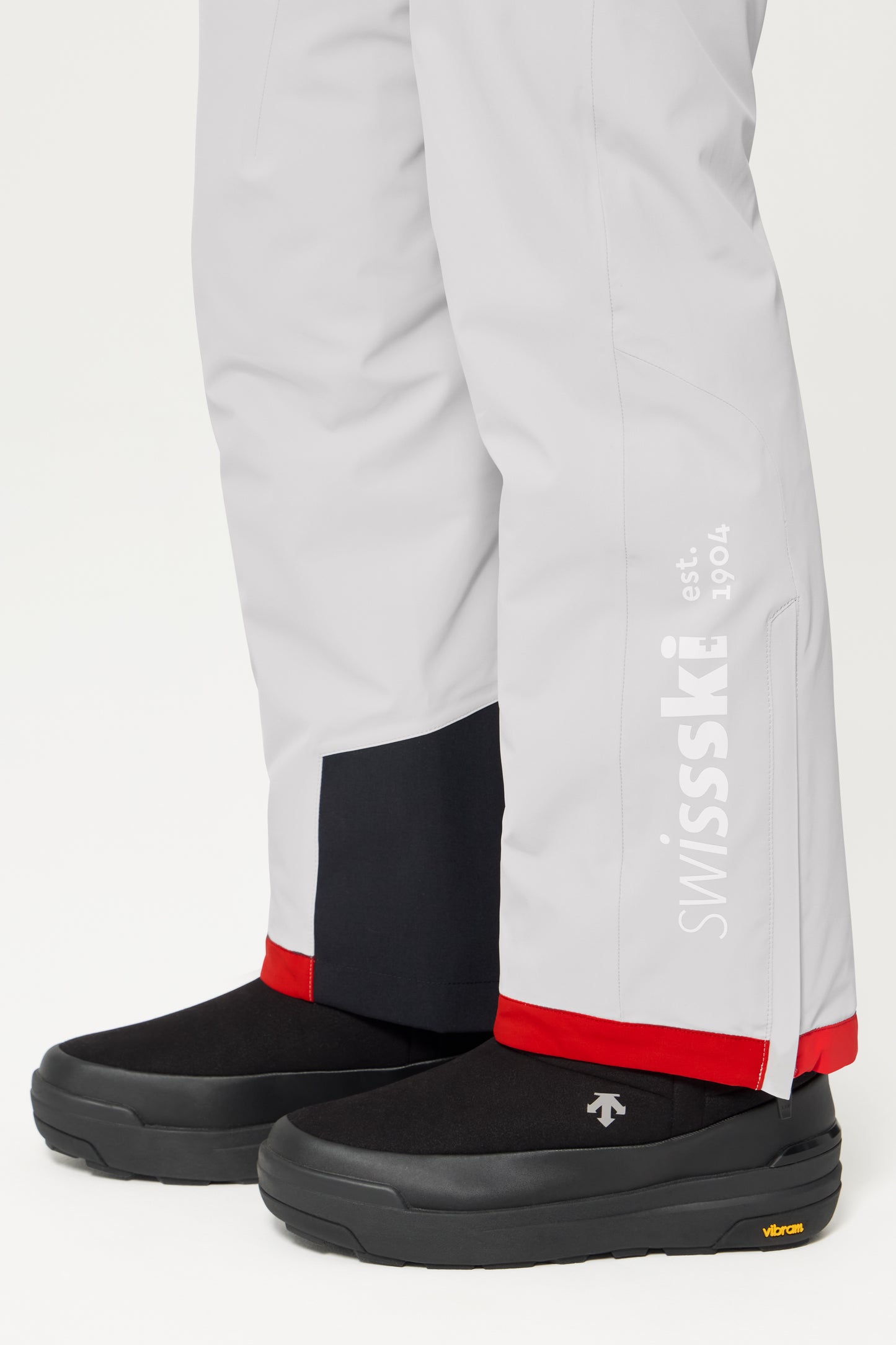 Descente Swiss Pants, Gray Red