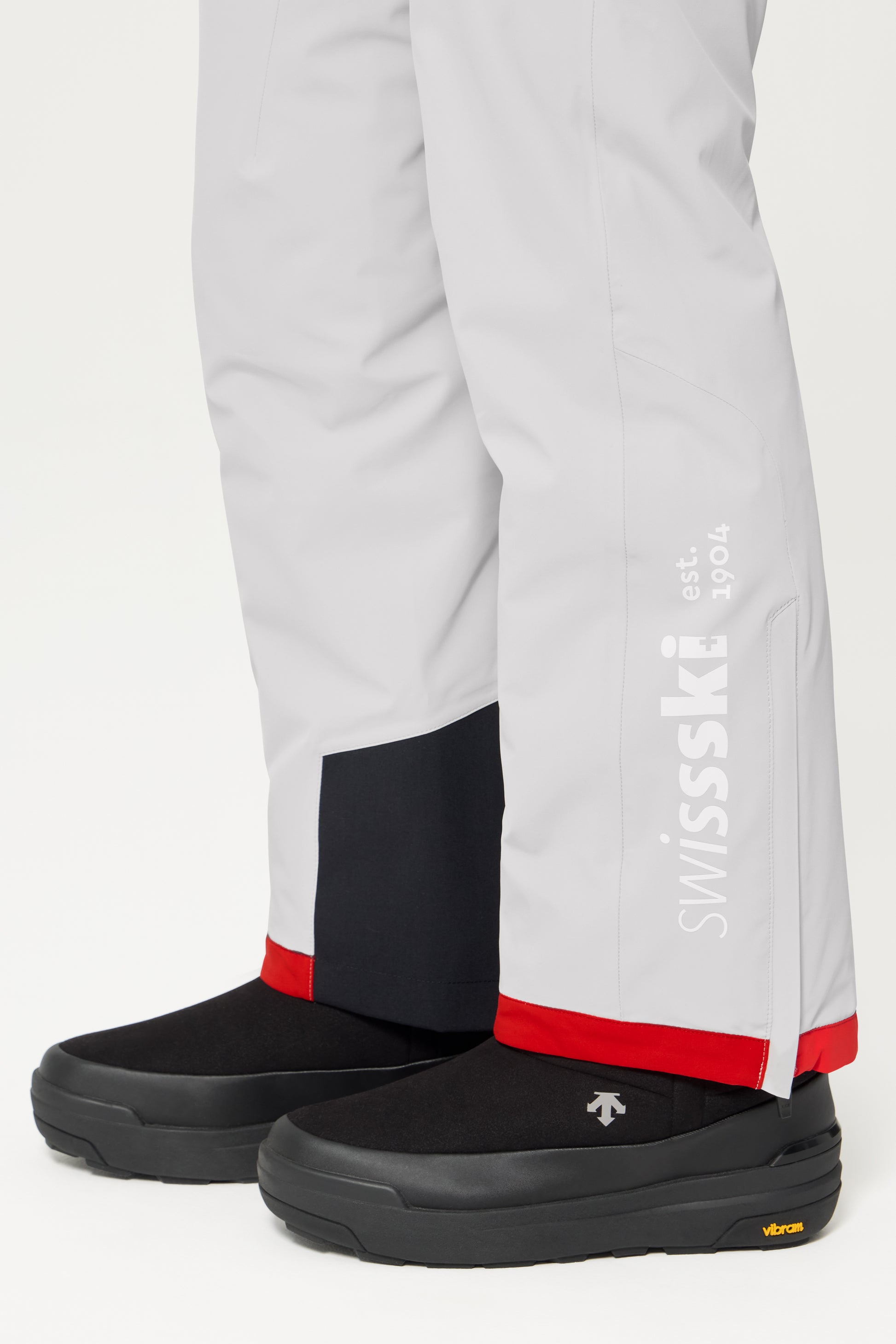Descente Swiss Pants, Gray Red