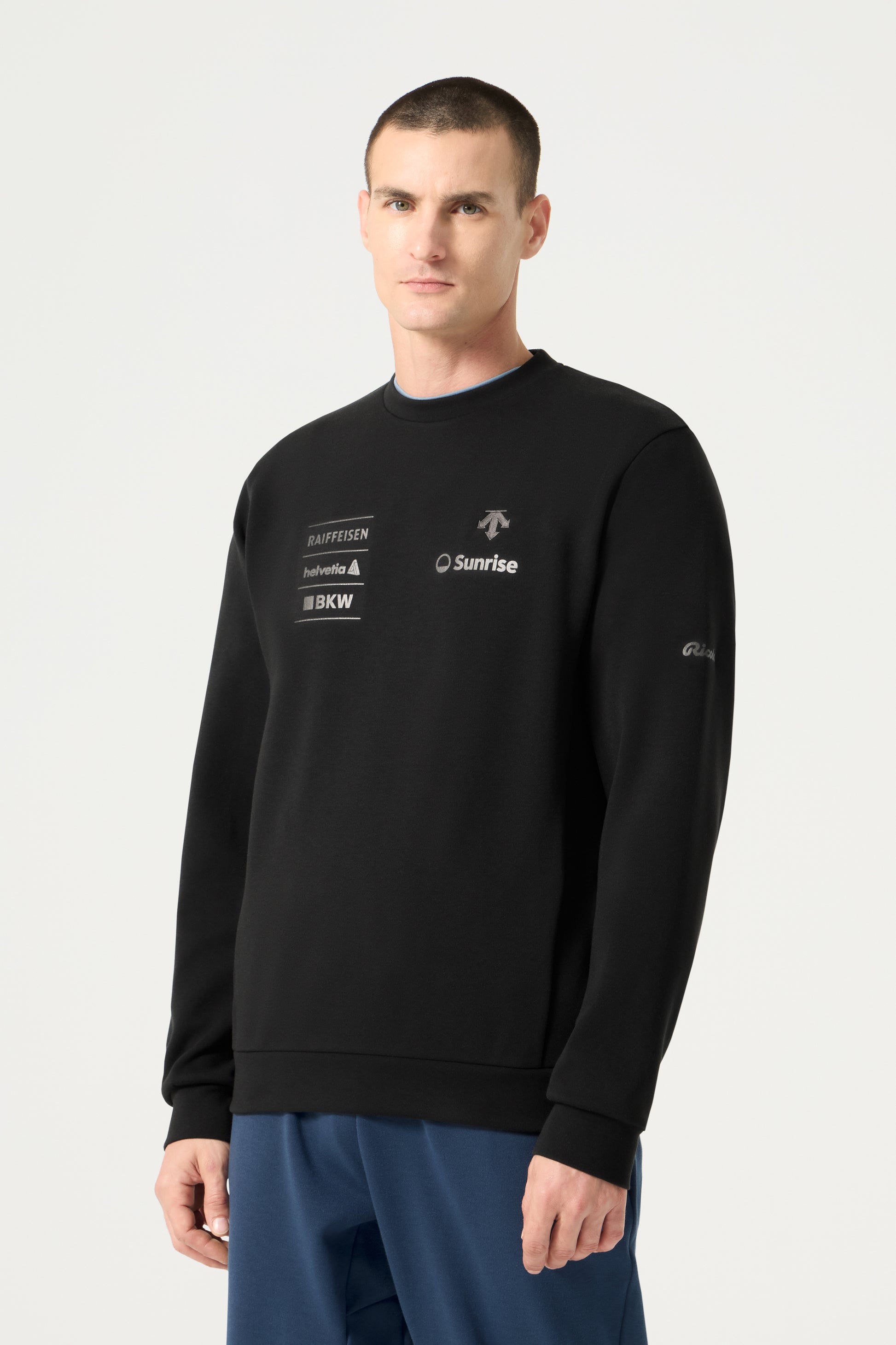 Descente Tech Sweat Shirt, Black