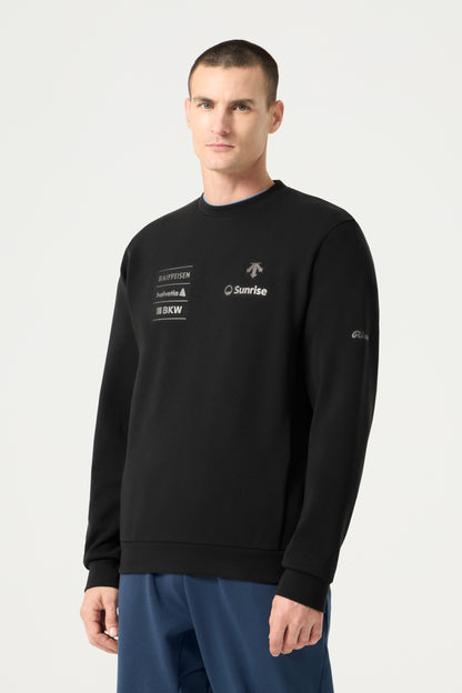 Descente Tech Sweat Shirt, Black