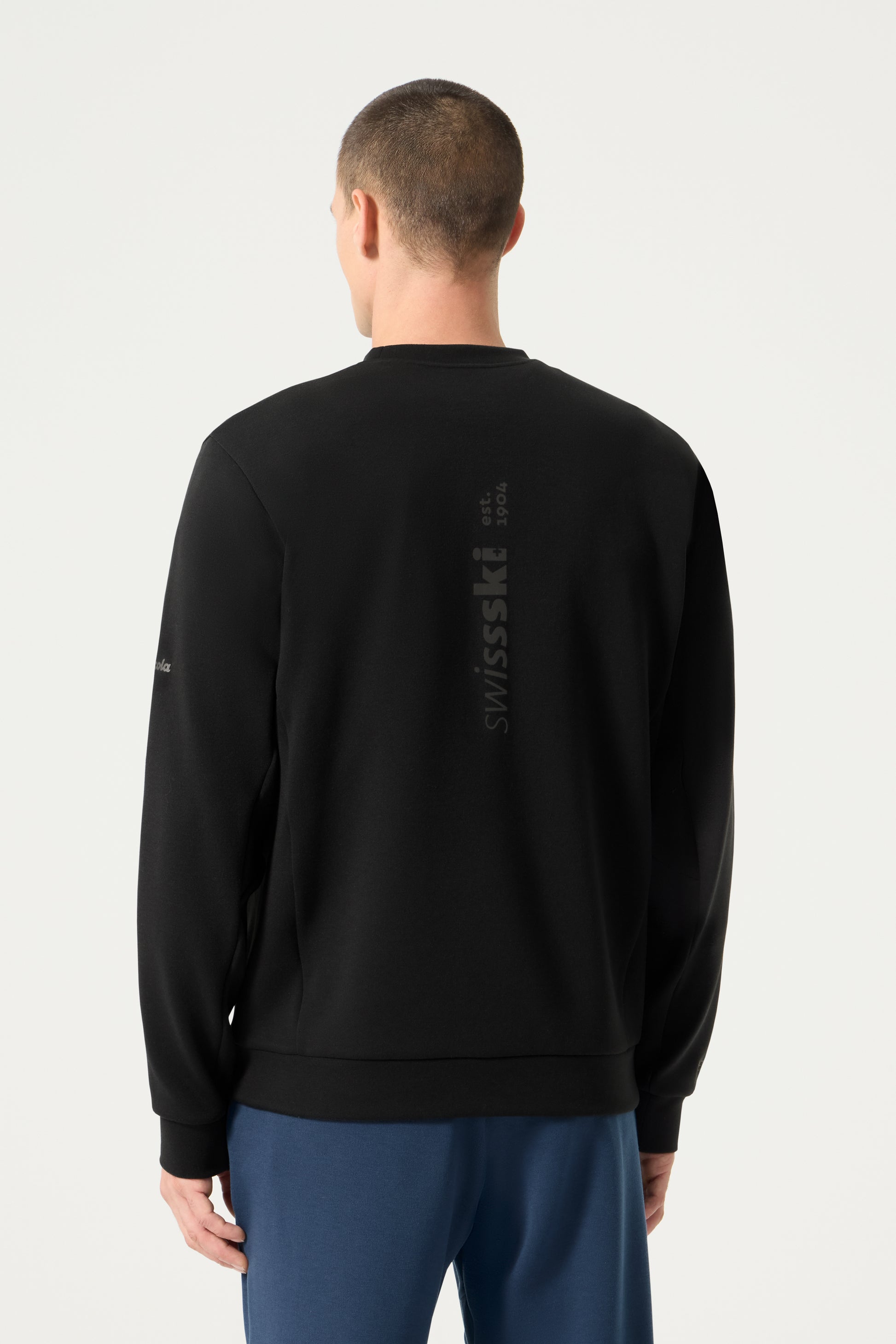 Descente Tech Sweat Shirt, Black