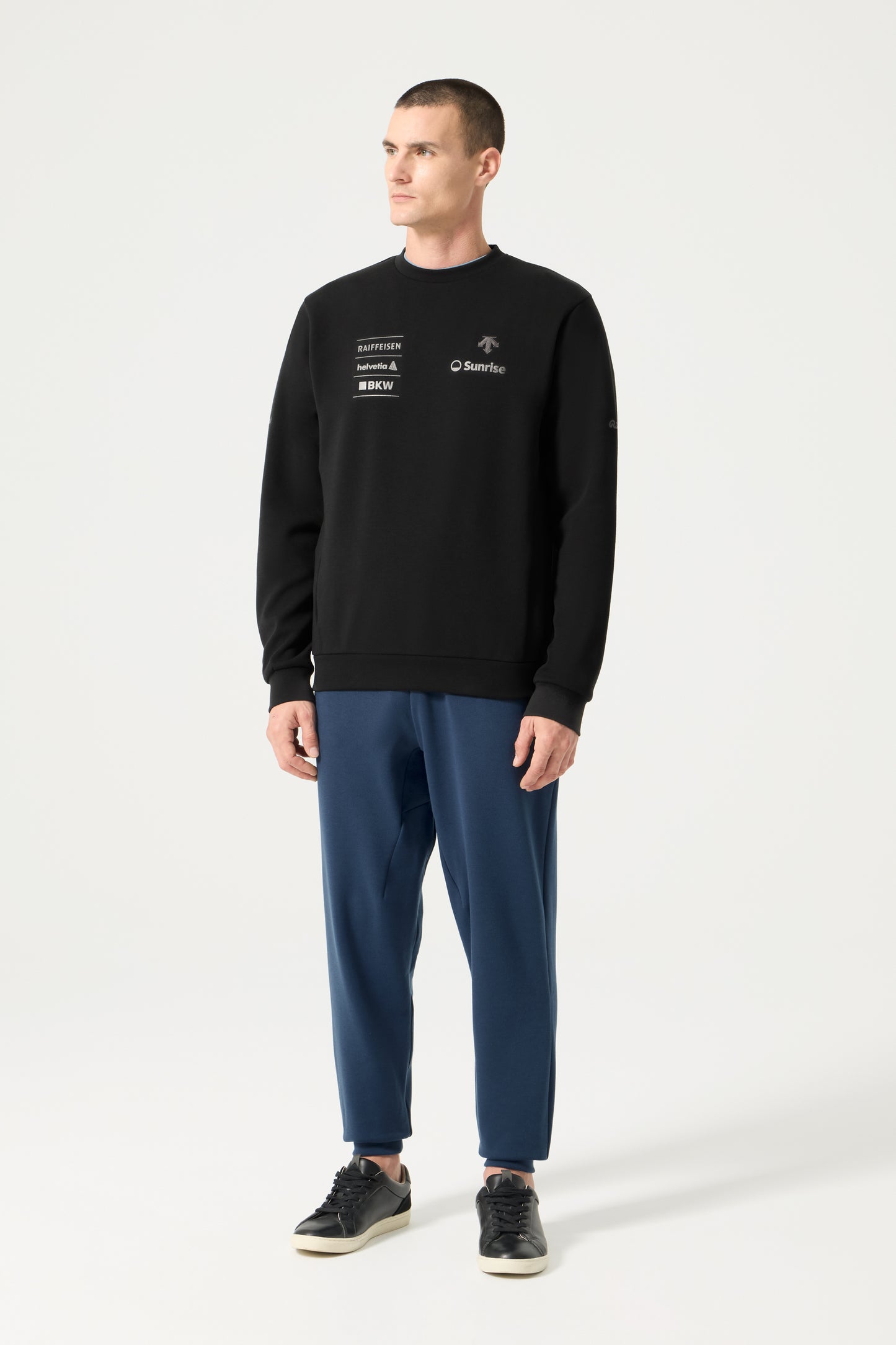 Descente Tech Sweat Shirt, Black