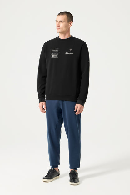 Descente Tech Sweat Shirt, Black