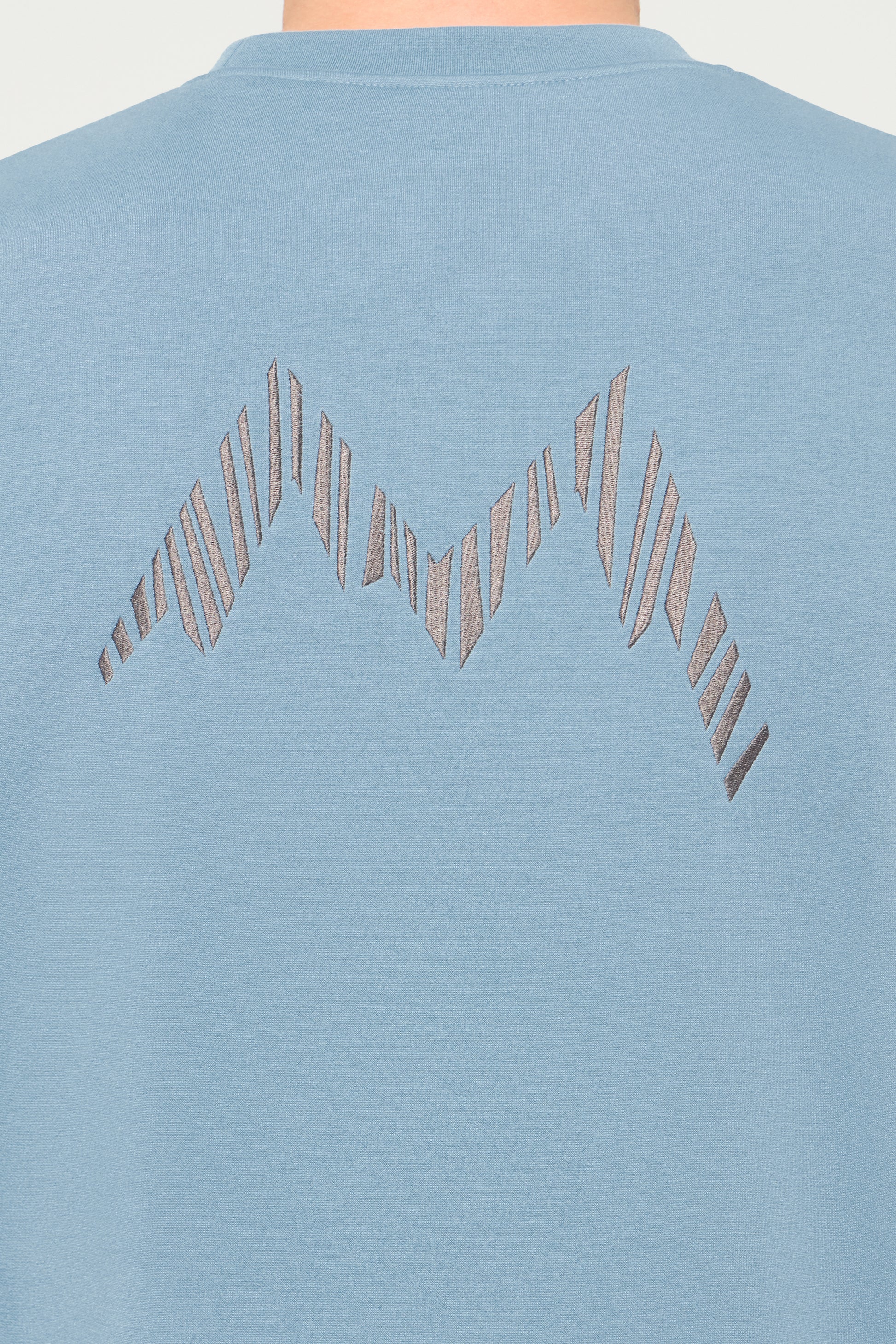 Descente Tech Sweat Shirt, Cloud Blue