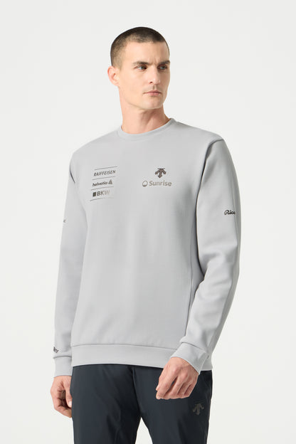 Descente Tech Sweat Shirt, Icicle Gray
