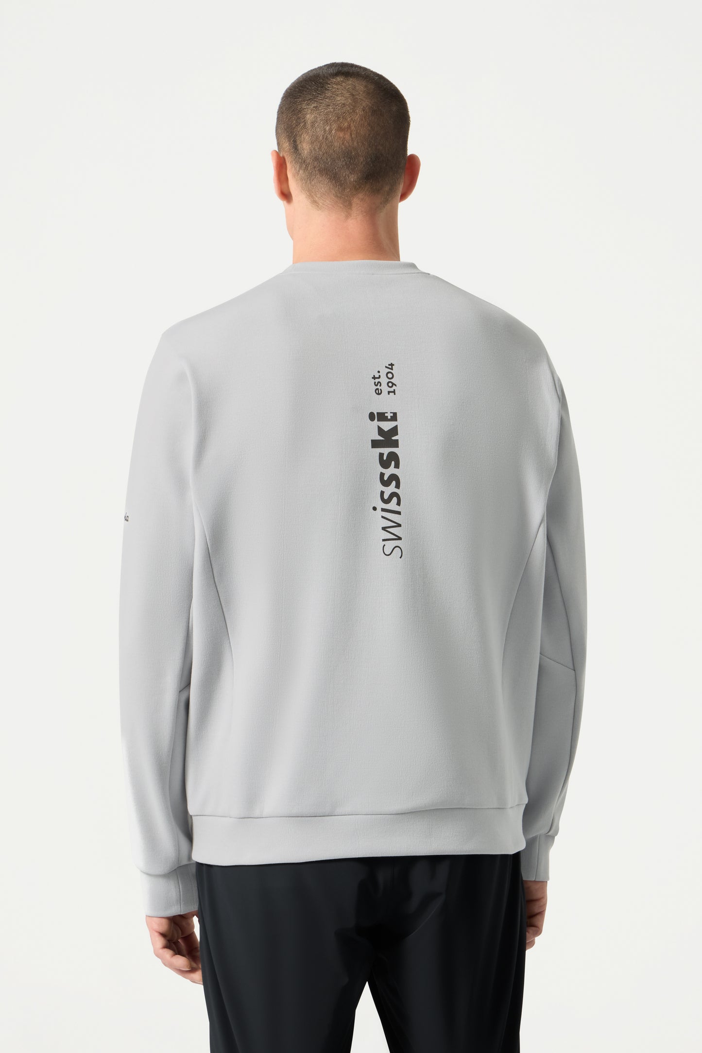 Descente Tech Sweat Shirt, Icicle Gray
