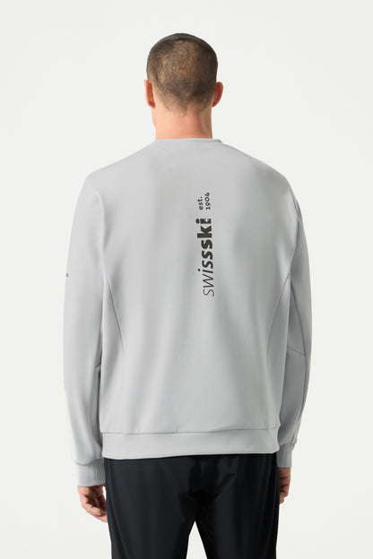 Descente Tech Sweat Shirt, Icicle Gray