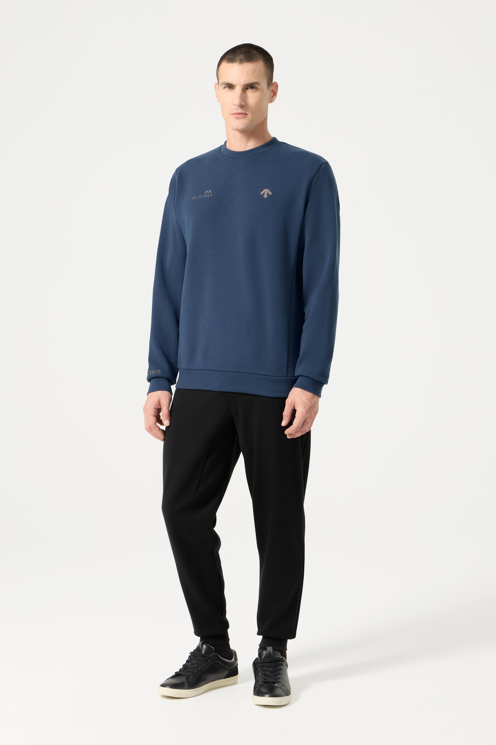 Descente Tech Sweat Shirt, Mountain Navy