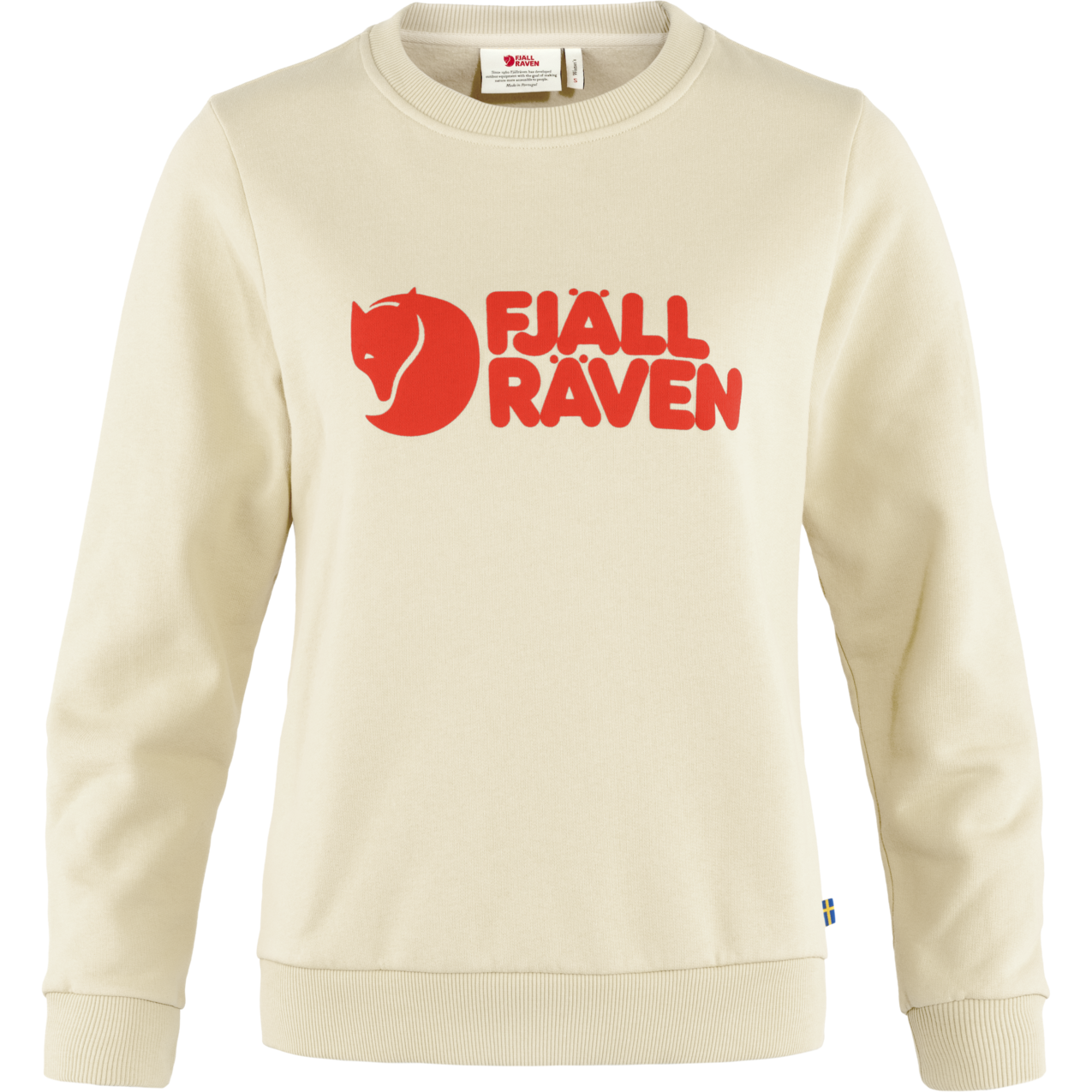 Fjällräven Fjällräven Logo Sweater W - Chalk White-Flame Orange-113-214