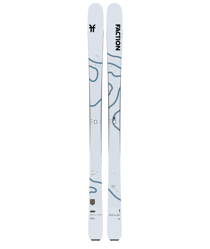 Faction Agent 1 ski, White topsheet and base