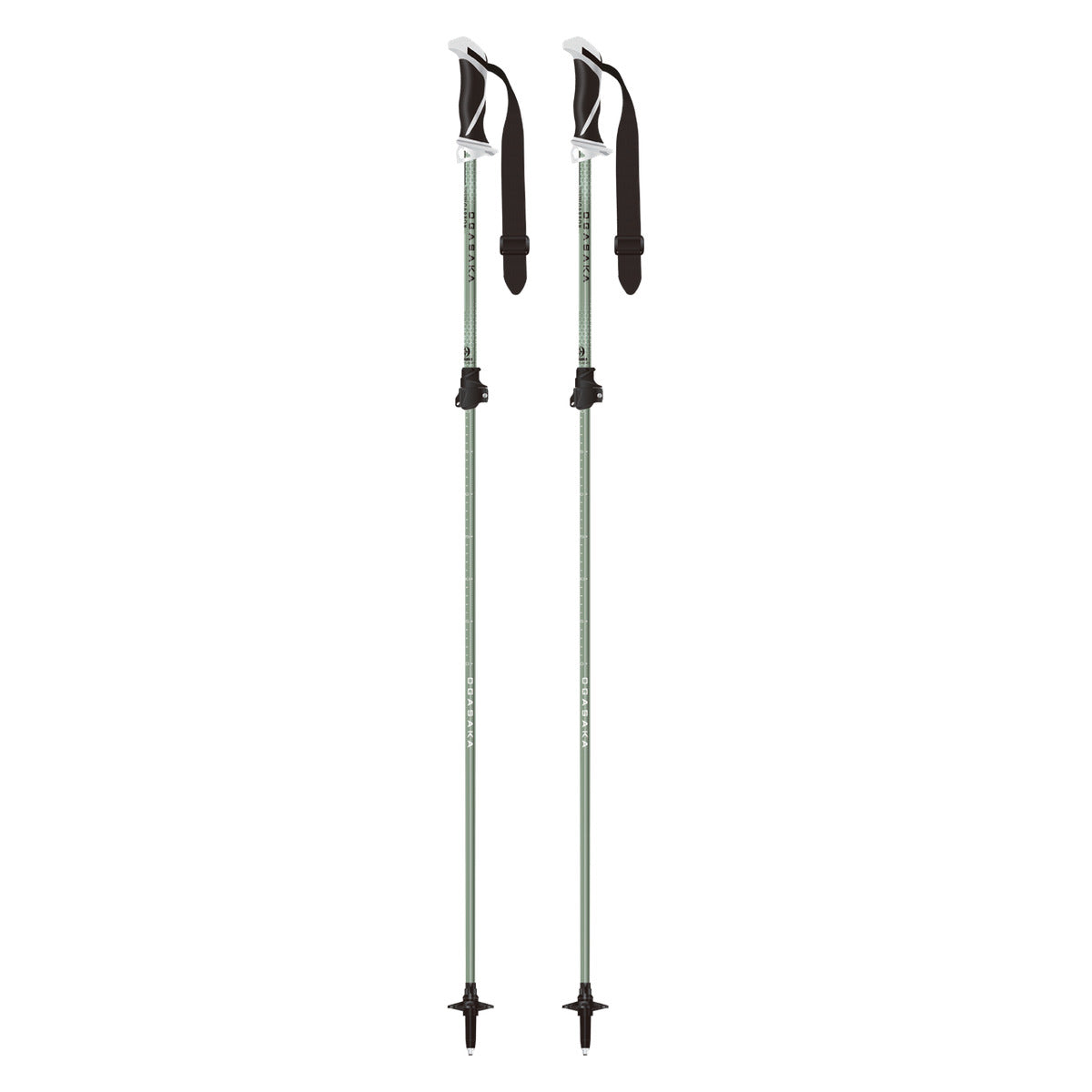 OGASAKA LC-FK Adjustable Ski Poles 2027 – Green