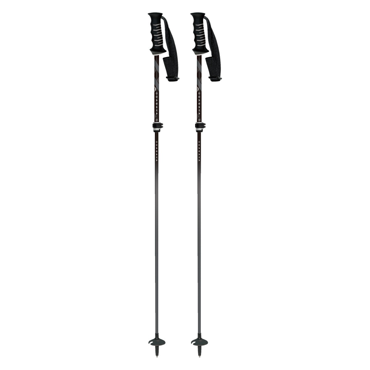 OGASAKA LC-FS Adjustable Ski Poles 2027 – Black