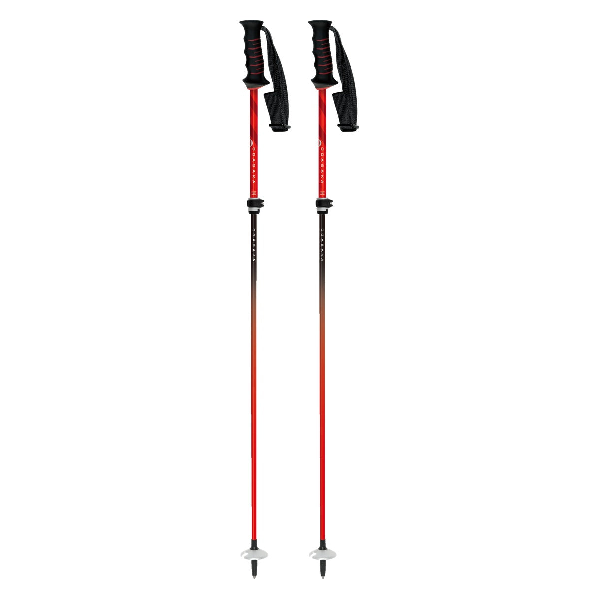 OGASAKA LC-FS Adjustable Ski Poles 2027 – Red