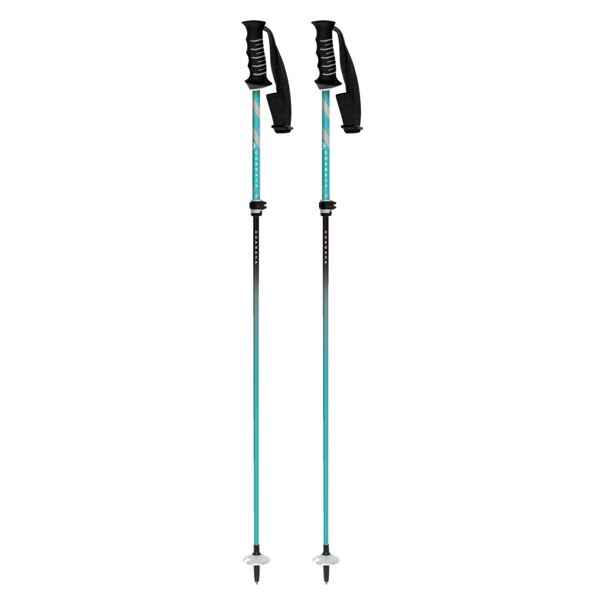 OGASAKA LC-FS Adjustable Ski Poles 2027 – Turquoise Blue
