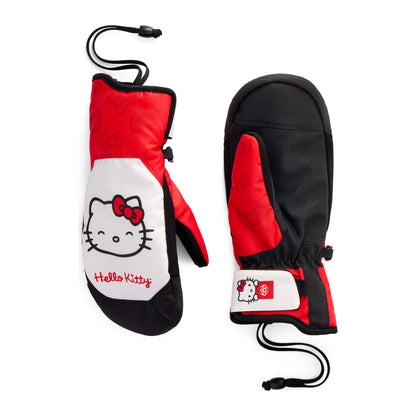 686 Women's Revel Mitt – Hello Kitty Red White – front