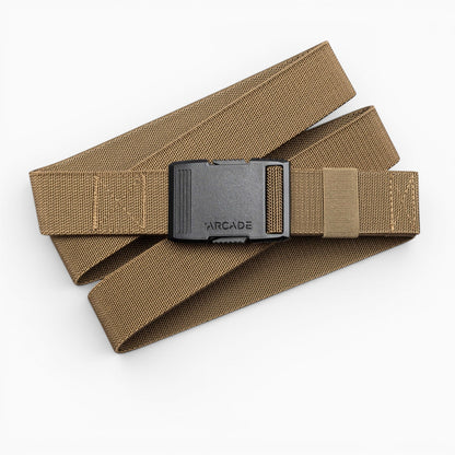 Arcade Hardware Belt in Coyote — Arcade logo patch