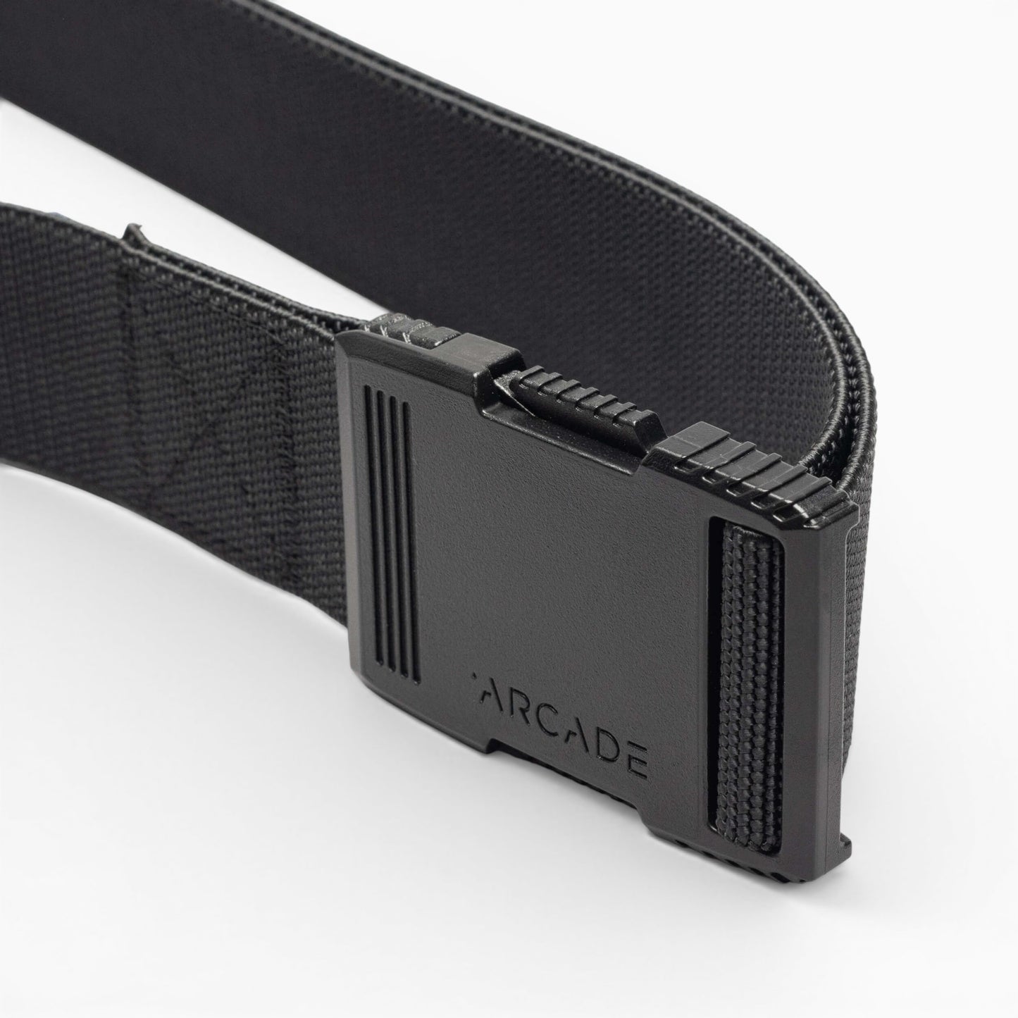 Arcade Hardware Belt in Iron — buckle, back