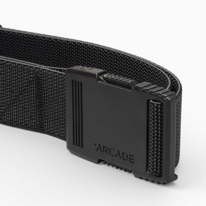 Arcade Hardware Slim Belt in Black — buckle, back