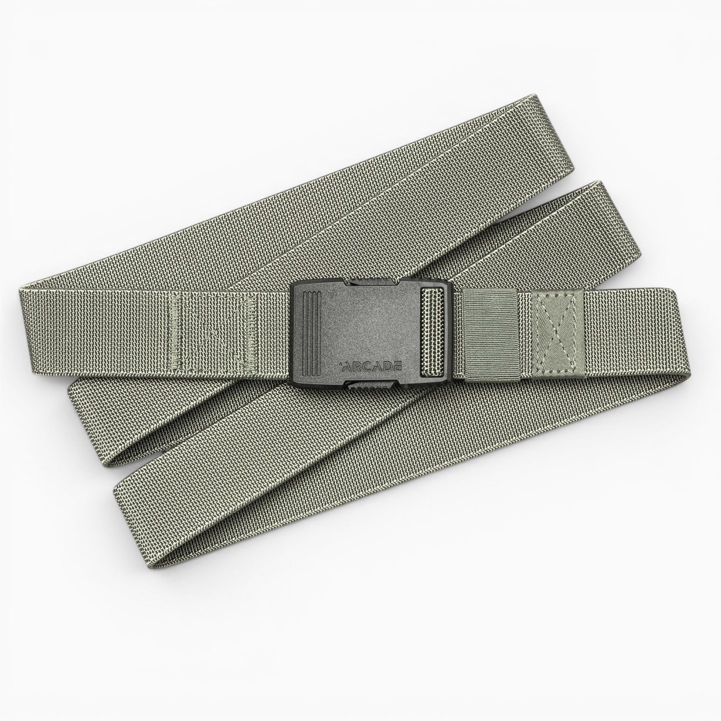 Arcade Hardware Slim Belt in Sage — Arcade logo patch