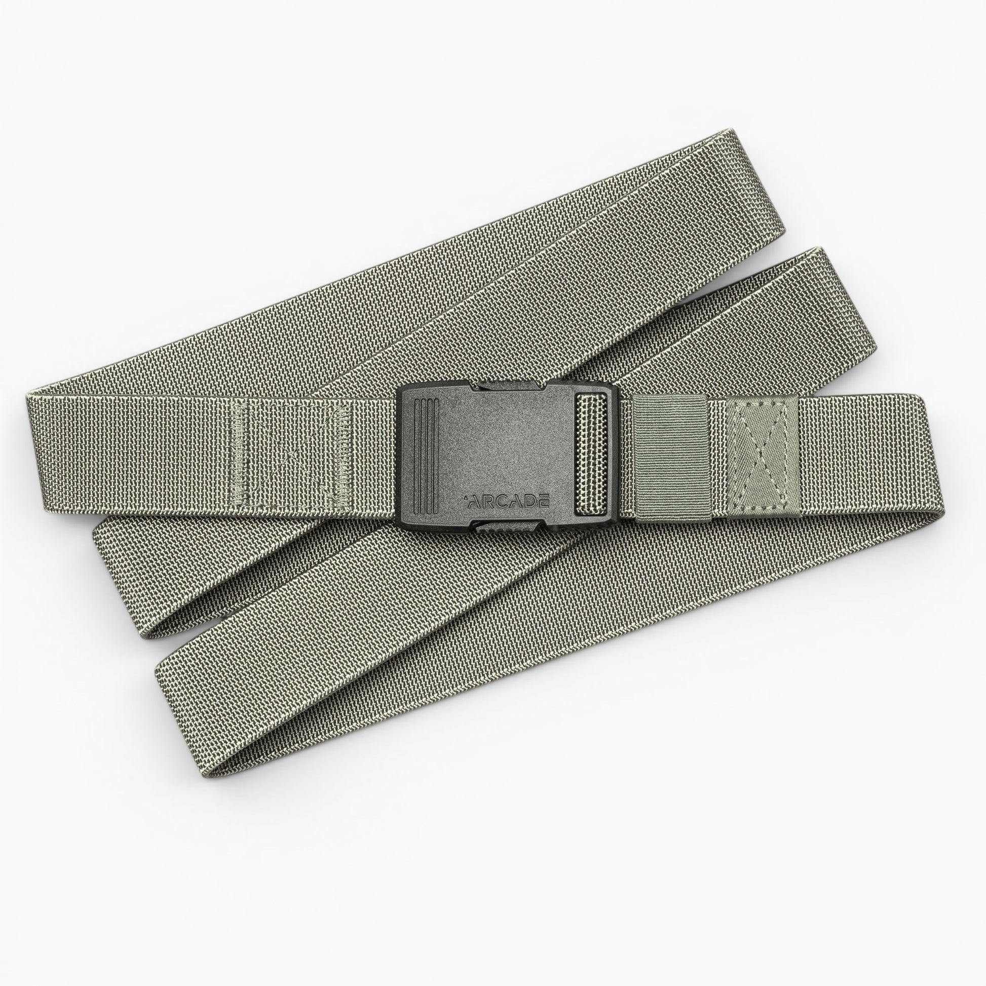 Arcade Hardware Slim Belt in Sage — Arcade logo patch